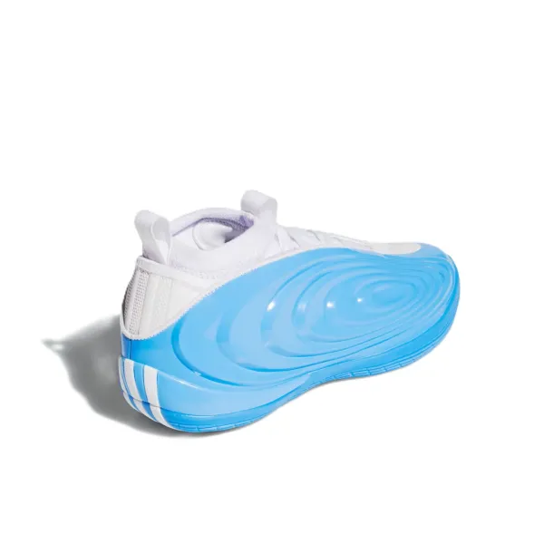 Zapatillas baloncesto Adidas Harden Vol 10 en azul, talón