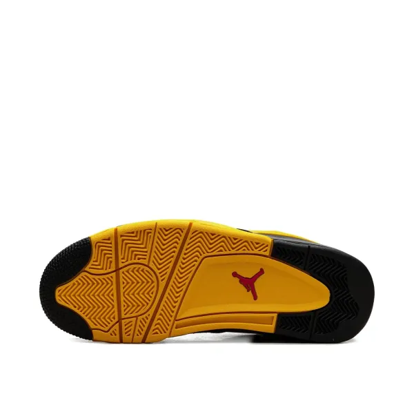 Zapatillas Air Jordan 4 RM Bruce Lee en amarillo y negro, suela