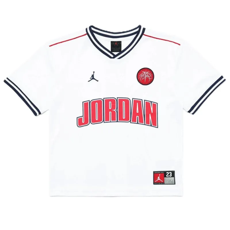 Camiseta Air Jordan Flight Sport Jersey Junior blanca