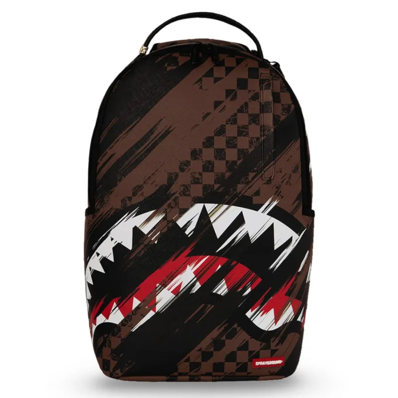 Sprayground Smeared Grunge marron principal