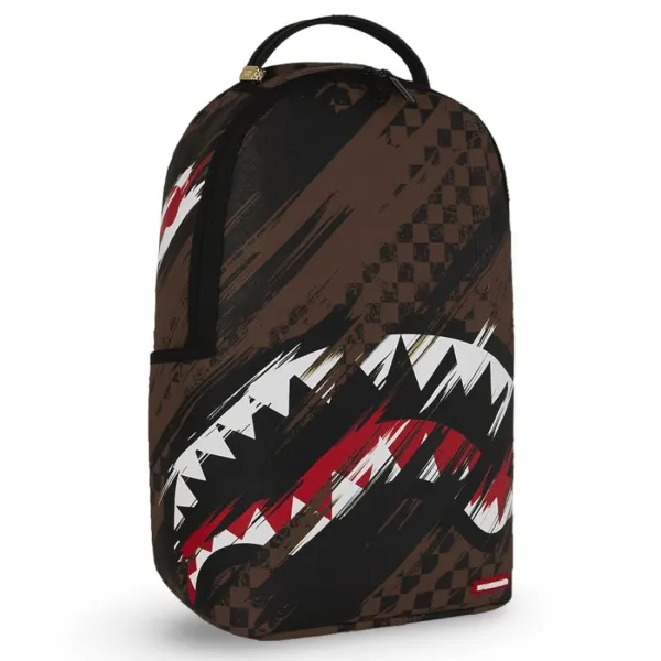 Sprayground Smeared Grunge marron lateral