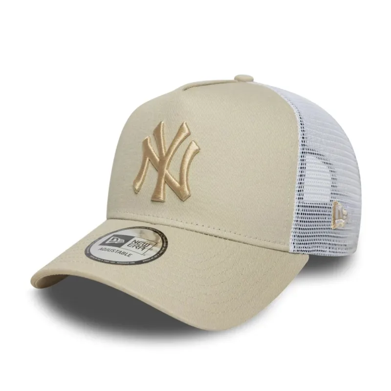 Gorra New York Yankees league Essential Trucker beis - New Era
