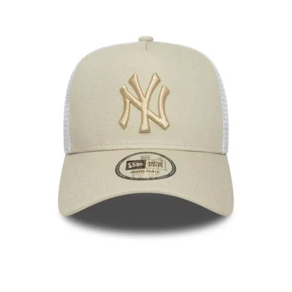 Gorra New York Yankees league Essential Trucker beis - New Era