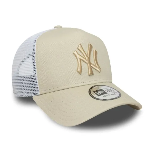 Gorra New York Yankees league Essential Trucker beis - New Era