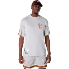 Camiseta St. Louis Cardinals Floral New Era MLB Oversized Beige