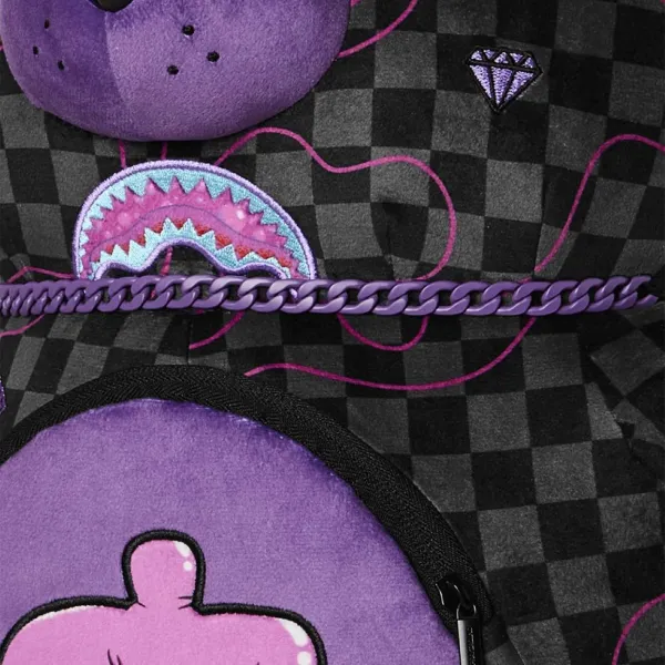 Mochila Oso Sprayground Purple Slime Takeover - collar