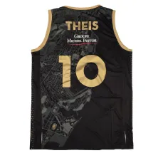 Camiseta Daniel Theis Monaco Euroliga negra trasera