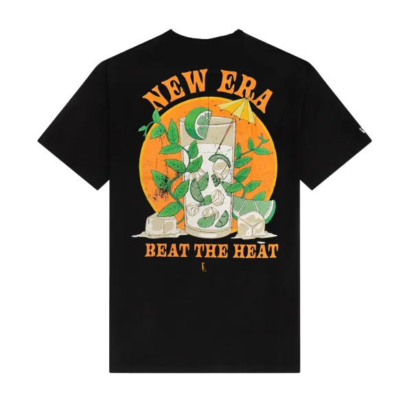 Camiseta New Era Drink Graphic Oversized negra