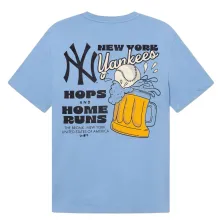 Camiseta MLB Yankees Food Graphic Oversized azul New Era