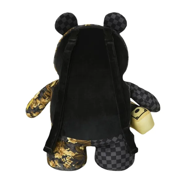 Mochila Oso Sprayground Gold Floral - parte trasera
