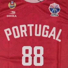 Camiseta Neemias Queta Portugal FIBA Eurobasket 2025 Dhika - Primera equipación roja