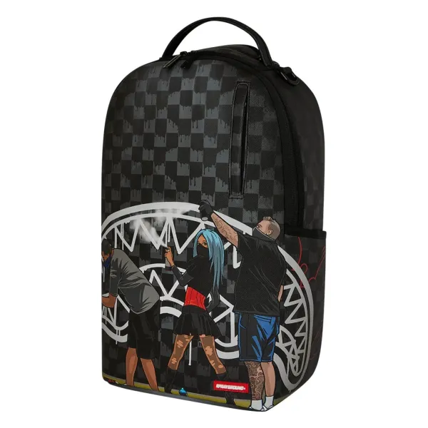 Sprayground Subway Vandals negra - foto lateral