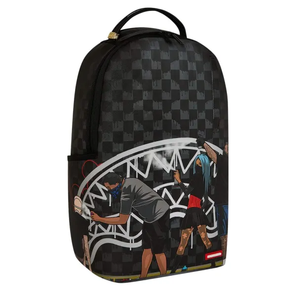 Sprayground Subway Vandals negra - foto lateral 2