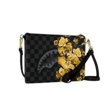 Bolso de mano Sprayground Gold Floral Remix Crossover Clutch