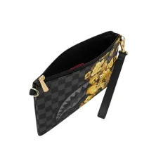 Bolso de mano Sprayground Gold Floral Remix Crossover Clutch