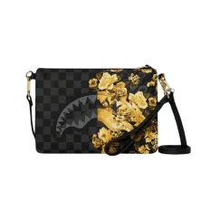 Bolso de mano Sprayground Gold Floral Remix Crossover Clutch