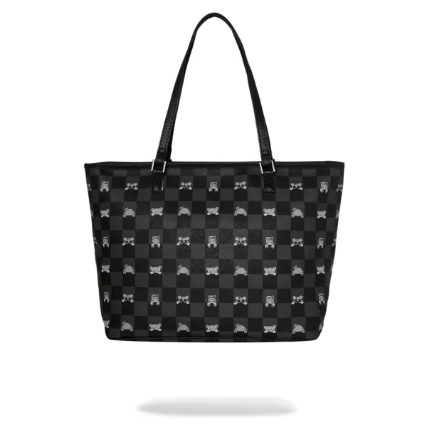 Bolso Sprayground Gray Peeking Character - trasera Bolso Sprayground Gray Peeking Character - trasera