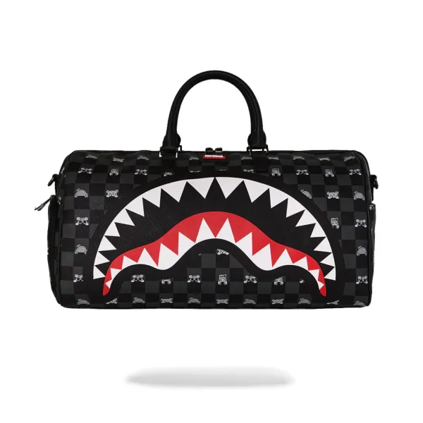 Bolsa de Viaje Sprayground Gray Peeking Character Check Duffle