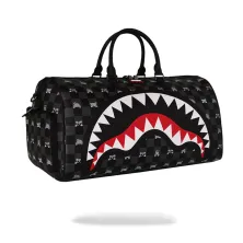 Bolsa de Viaje Sprayground Gray Peeking Character Check Duffle