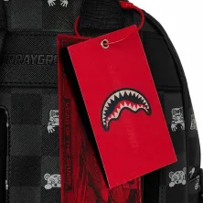Mochila Sprayground Gray Peeking Character Check Savage