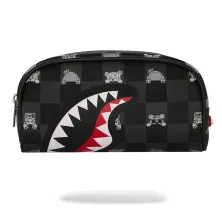 Neceser Sprayground Gray Peeking Character Check Pouch