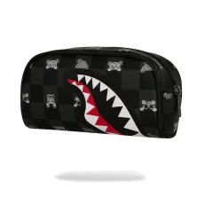Neceser Sprayground Gray Peeking Character Check Pouch, vista secundaria