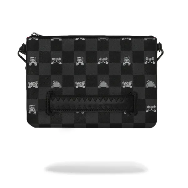 Bolso de mano Sprayground Gray Peeking - foto posterior