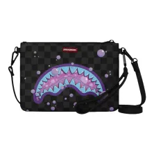 Bolso de mano Sprayground Purple Slime Takeover Crossover Clutch