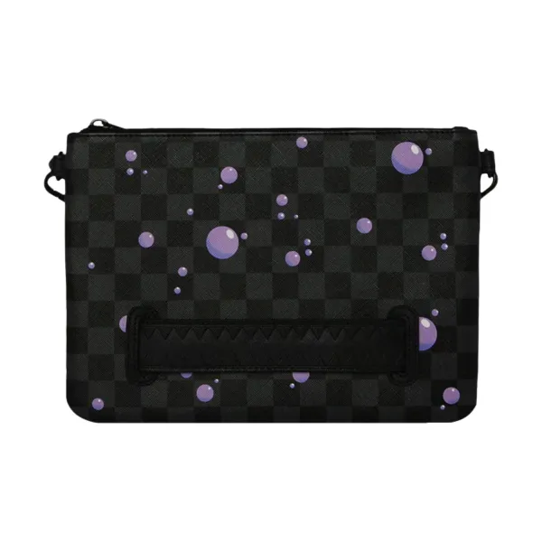 Bolso de mano Sprayground Purple Slime Takeover Crossover Clutch