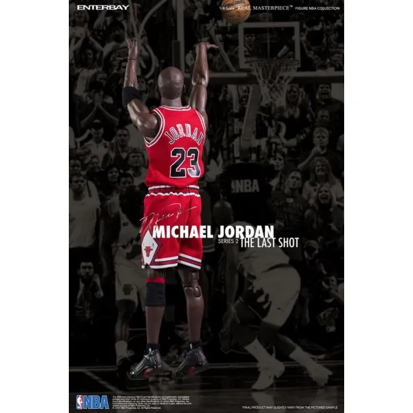Figura Jordan Enterbay con Bulls - parte trasera Figura Jordan Enterbay con Bulls - parte trasera