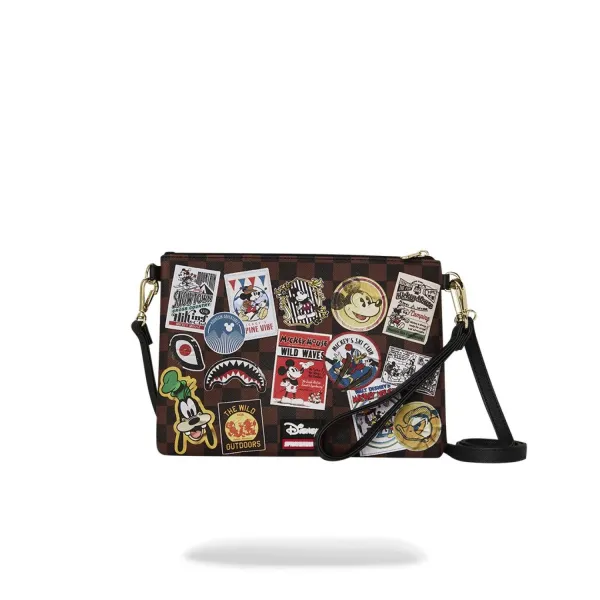 Bolso de mano Sprayground Mickey Mouse Global Mogul Crossover Clutch