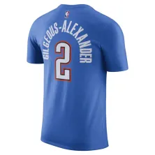 Camiseta manga corta Shai Oklahoma City en azul - trasera