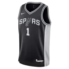 Camiseta Victor Wembanyama Icon Edition Spurs Nike Swingman Junior