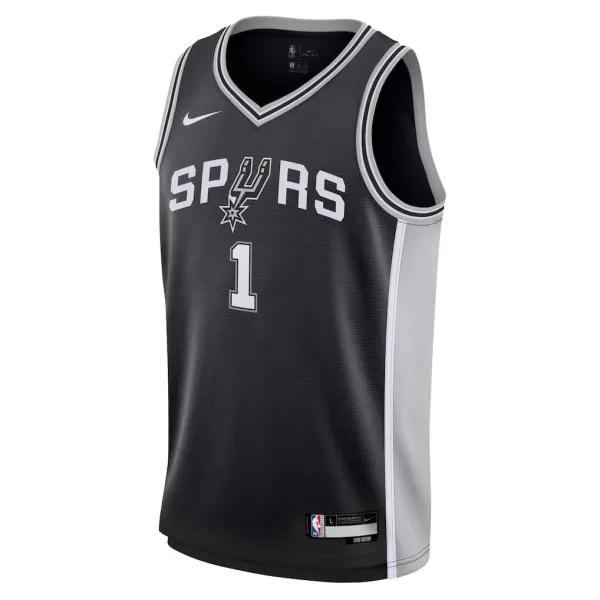 Camiseta Victor Wembanyama Icon Edition Spurs Nike Swingman Junior
