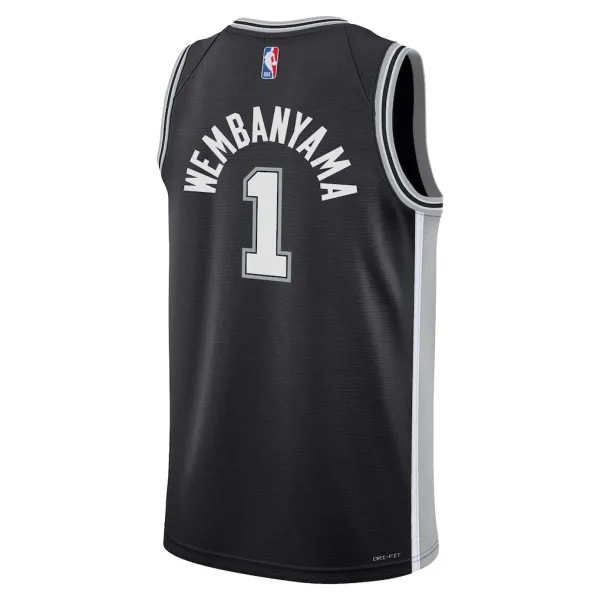 Camiseta Victor Wembanyama Icon Edition Spurs Nike Swingman Junior