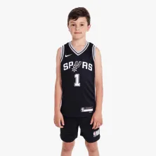 Camiseta Victor Wembanyama Icon Edition Spurs Nike Swingman Junior