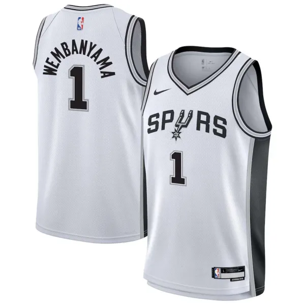 Camiseta Wembanyama Spurs blanca - para niños - principal Camiseta Wembanyama Spurs blanca - para niños - principal