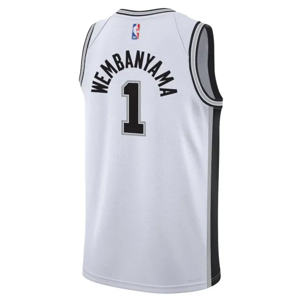 Camiseta Wembanyama Spurs blanca - para niños - trasera Camiseta Wembanyama Spurs blanca - para niños - trasera