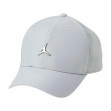 Gorra Curva Jordan Rise Cap Metal Light Grey