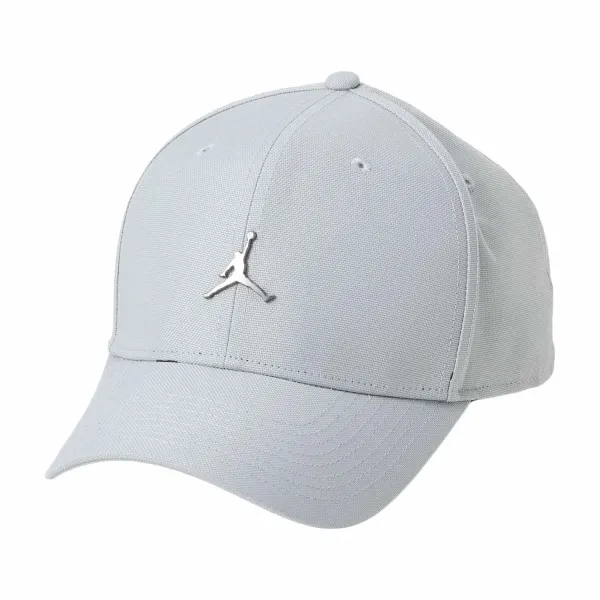 Gorra Curva Jordan Rise Cap Metal Light Grey