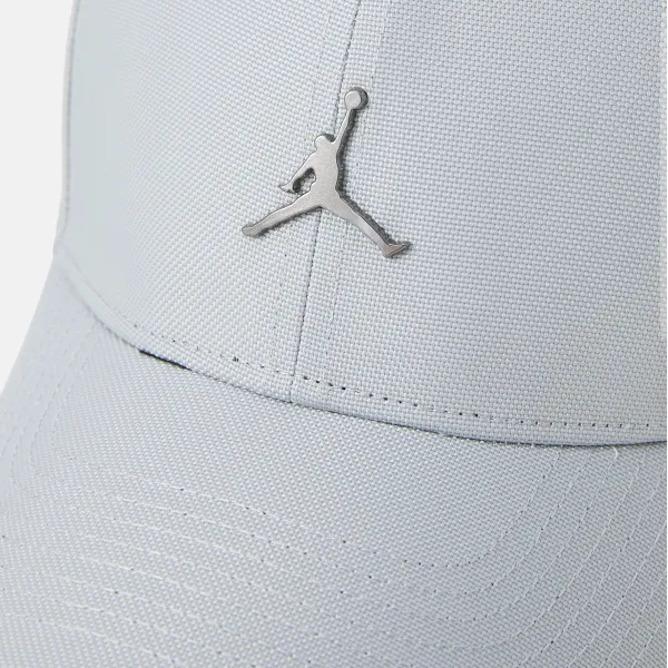 Gorra Curva Jordan Rise Cap Metal Light Grey