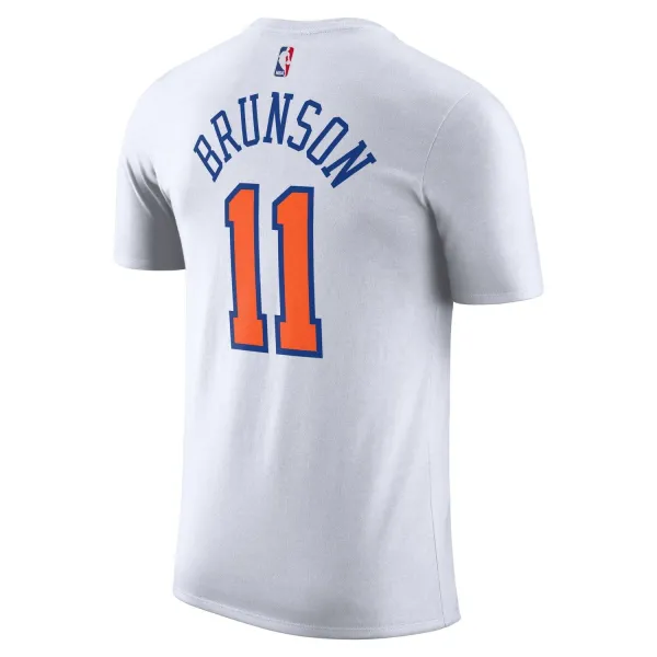 Camiseta Jalen Brunson New York Knicks Name & Number blanca