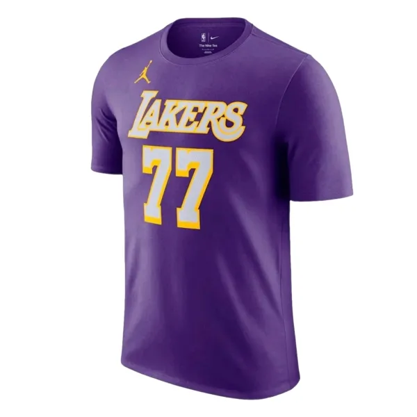 Camiseta Luka Lakers junior morada - lateral