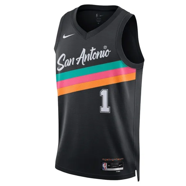 Camiseta Wembanyama 2026 City Edition San Antonio Spurs Junior, frente