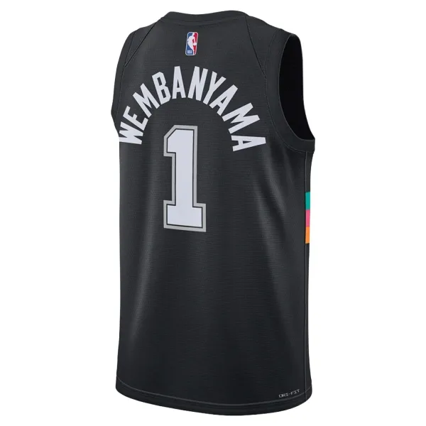 Camiseta Wembanyama 2026 City Edition San Antonio Spurs Junior, espalda
