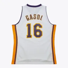 Camiseta Gasol Lakers swingman Mitchell and Ness - parte trasera Camiseta Gasol Lakers swingman Mitchell and Ness - parte trasera