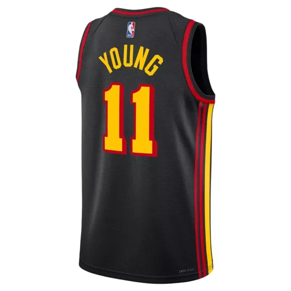 Camiseta Trae Young Atlanta Hawks Statement para niños - trasera