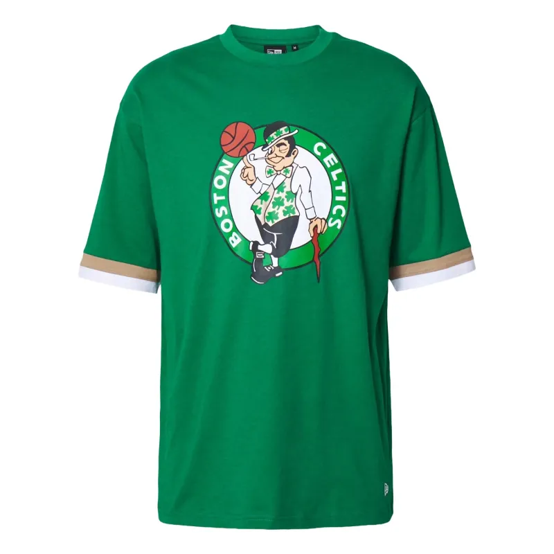Camiseta manga corta Oversized New Era de los Boston Celtics en verde