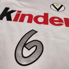 Camiseta manga corta Ginobili Virtus Kinder Blanca