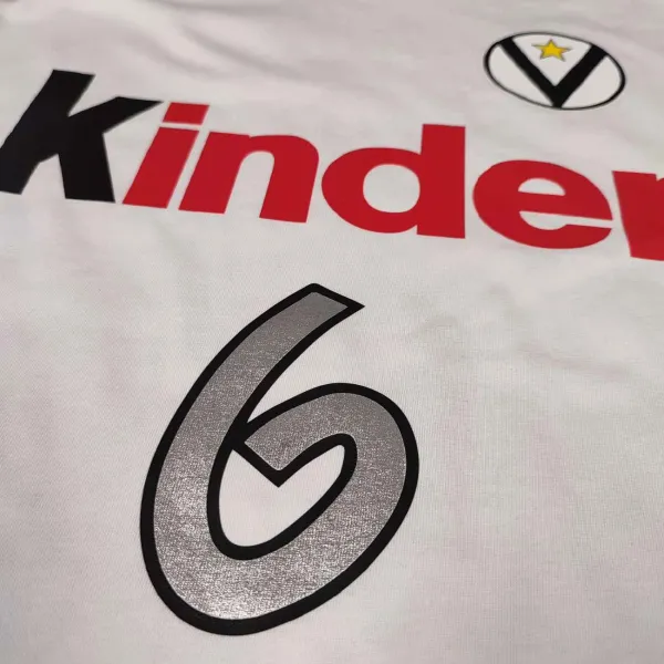 Camiseta manga corta Ginobili Virtus Kinder Blanca